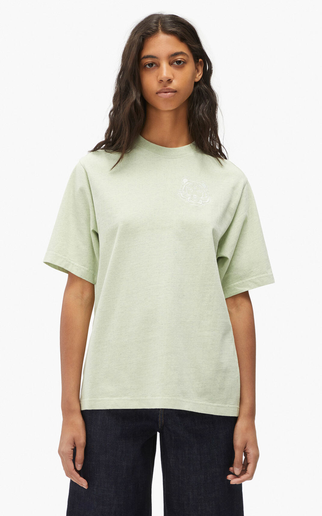 Kenzo RE/relaxed casual T Shirt Dam | 82135-WADC